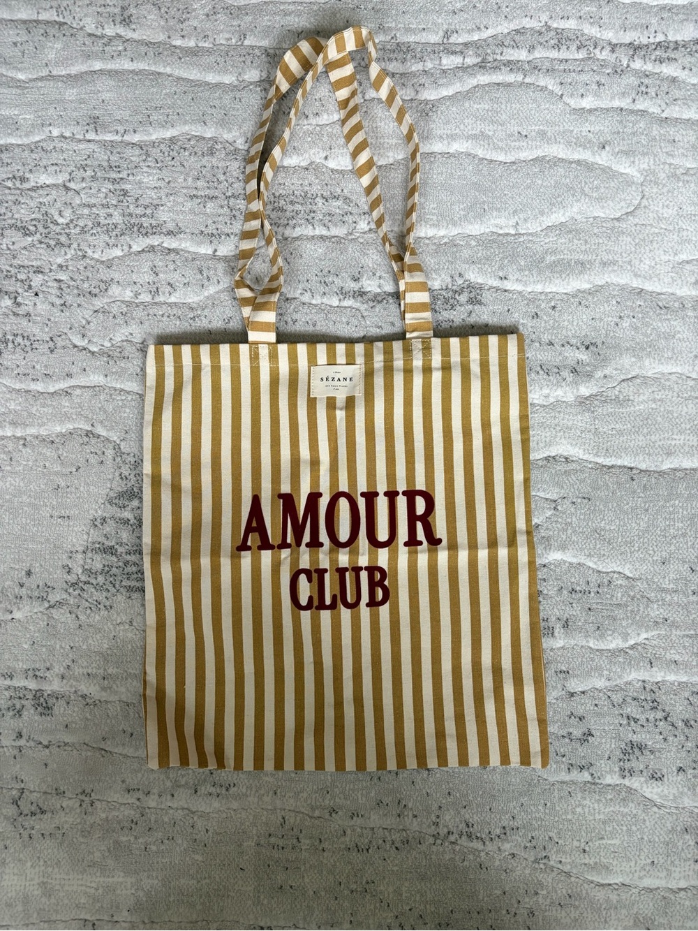 Sézane Striped Amour Club Tote